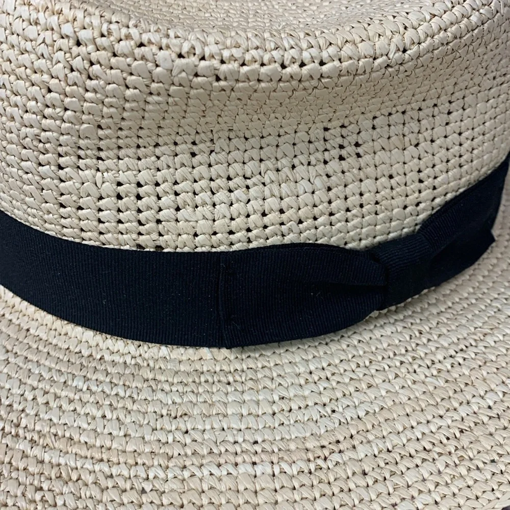 Anthropologie Eleganicia Tropical Boater hat new wtags